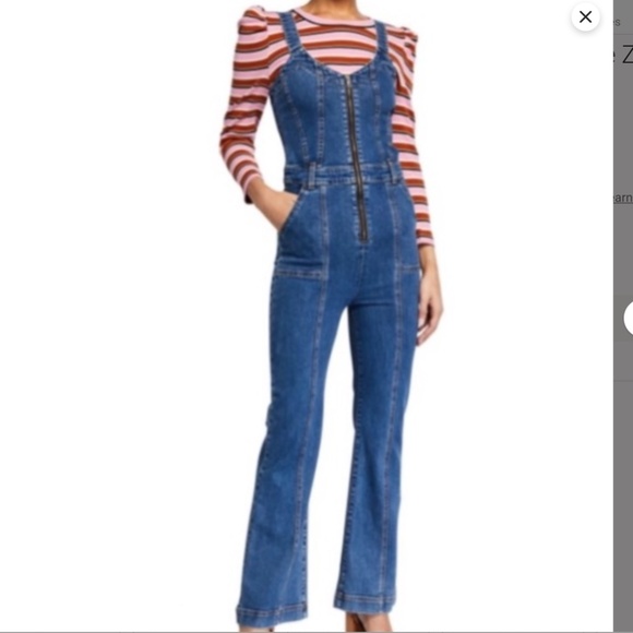 Veronica Beard Pants - Veronica Beard Fayre Denim Jean Jumpsuit EUC